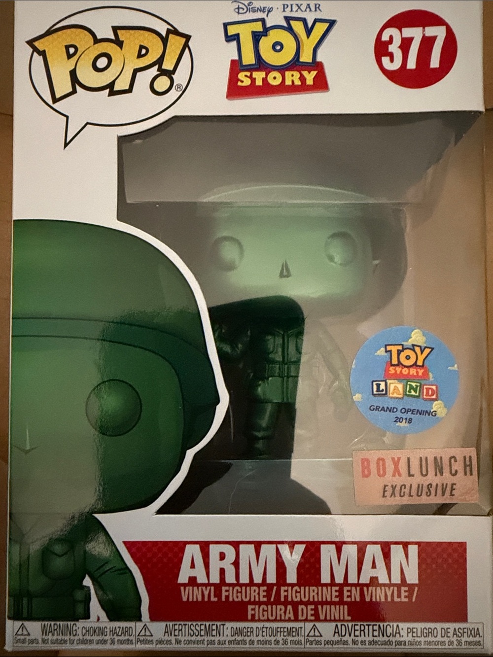Funko Pop! Toy Story Army Man Metallic Green Toy Story Box Lunch Exclusive